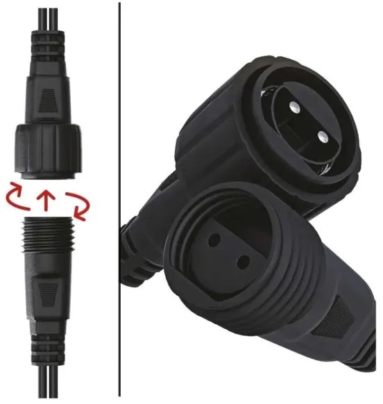 Catena LED natalizia da esterno 100xLED/10m IP44 blu