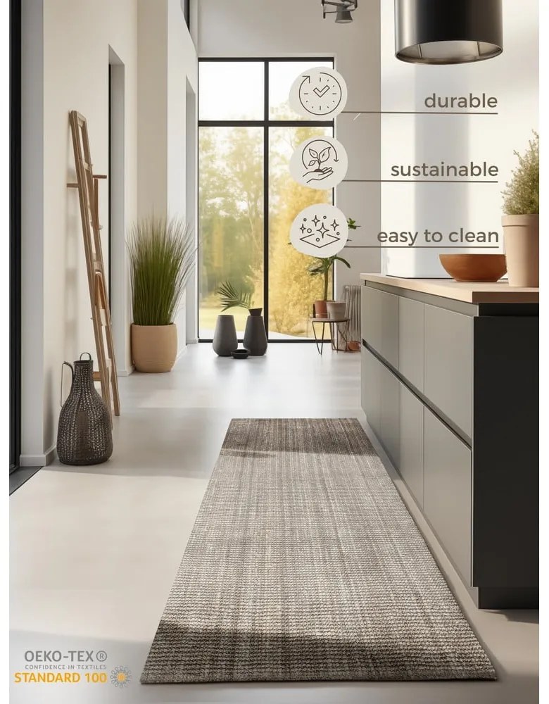 Passatoia beige in iuta 80x200 cm Bouclé – Hanse Home