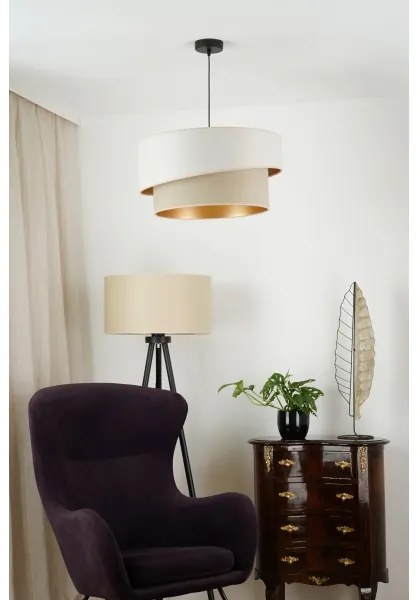 Brilagi - Lampadario a sospensione con filo VEGAS SHINE 1xE27/15W/230V diametro 50 cm color crema/beige