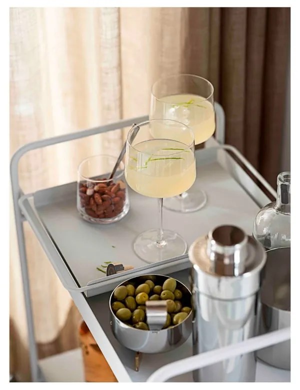 Tavolo da portata in metallo su ruote 40,5x61 cm A-Cocktail - Zone