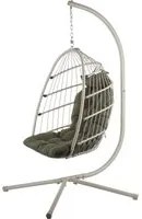 Dondolo pieghevole struttura argilla con cuscino