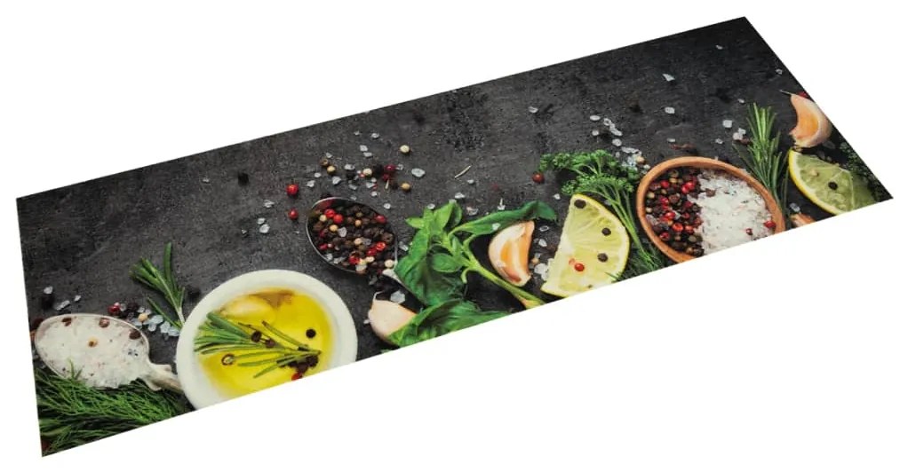 Tappeto Da Cucina Lavabile Spezie 60x180 Cm Velluto /