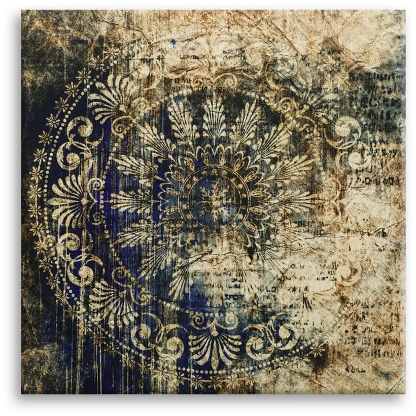 Immagine su tela, 65 x 65 cm Uno Zambino Silver - Styler