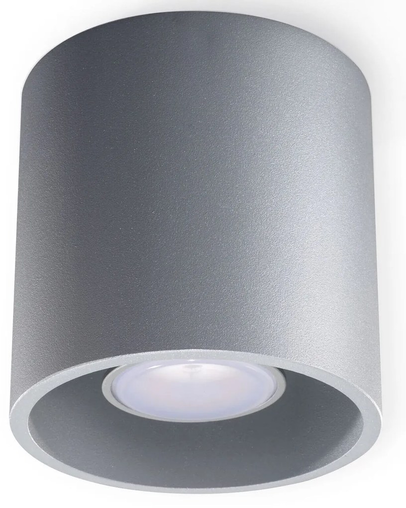 Plafoniera da Soffitto in Alluminio ORBIS 1 GU10 Grigia da interno