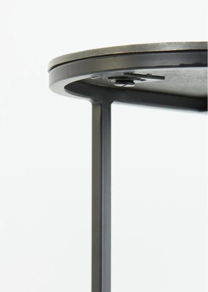 Set di 2 tavolini in metallo 26x53 cm Bocov - Light &amp; Living