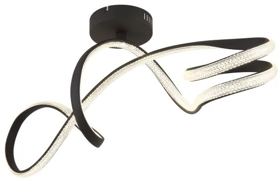 Globo 67341DS - Lampadario a plafone LED SWIRL LED/30W/230V nero