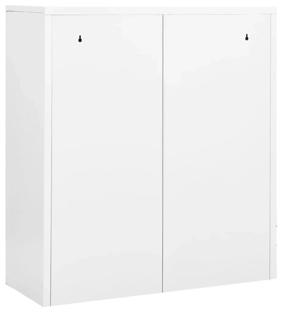 Armadio per ufficio bianco 90x40x102 cm in acciaio
