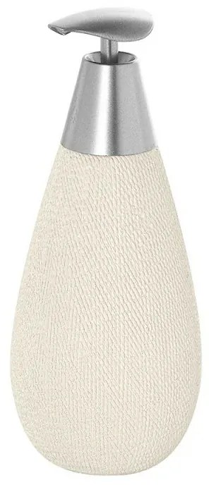 Dispenser Sapone Liquido in Ceramica Bianco gusto etnico Safari