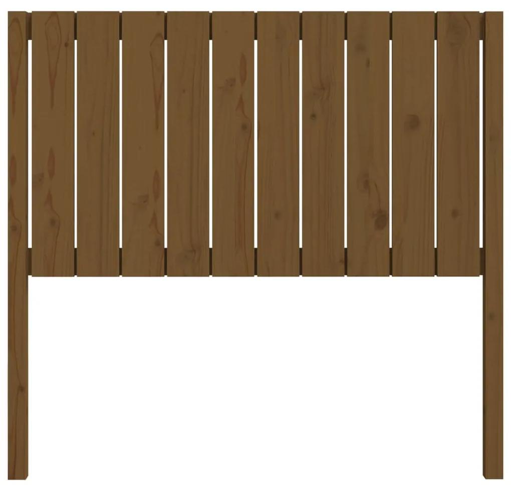 Testiera per letto miele 105,5x4x100 cm legno massello di pino