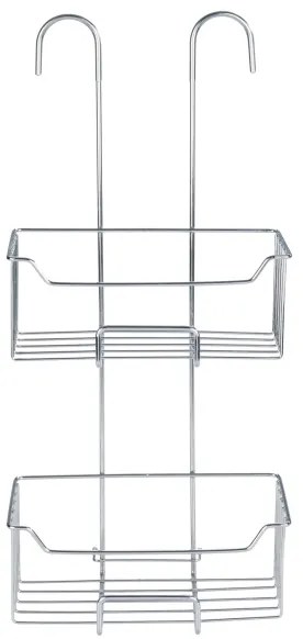 WENKO 24758100 - Mensola doccia MILO 25x55 cm argento/trasparente