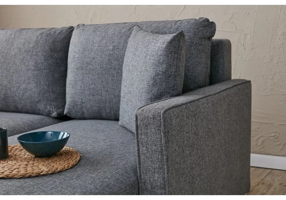 Divano letto grigio scuro 210 cm Eva - Balcab Home