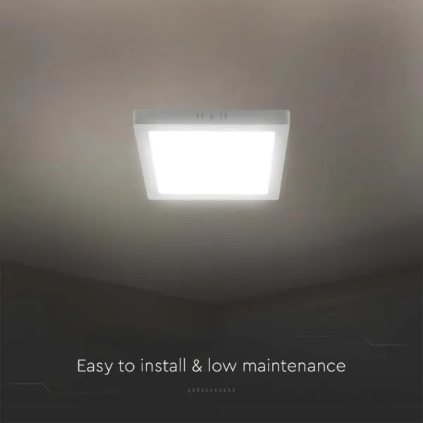 Plafoniera LED LED/18W/230V 3000K 21,4x21,4 cm bianco