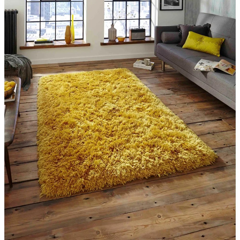 Tappeto giallo senape , 80 x 150 cm Polar - Think Rugs