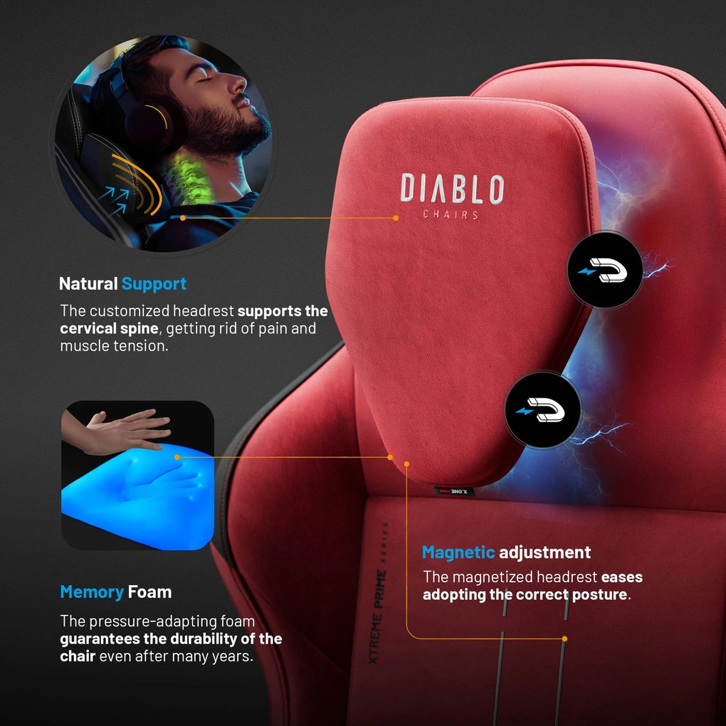 Sedia Gaming Diablo X.One Prime Bloody Mary Normal Size