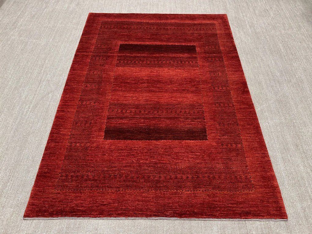Loribaft Tappeto 170 x 240 Rosso (Iran) Annodato A Mano