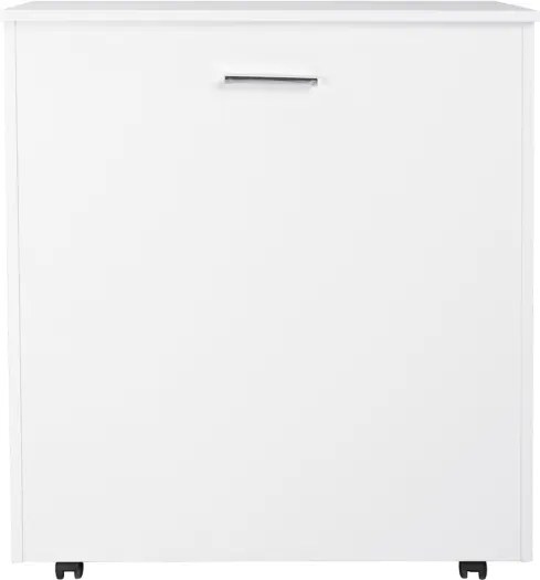 Letto a scomparsa estraibile salvaspazio con materasso 80x180 Bianco Frassino