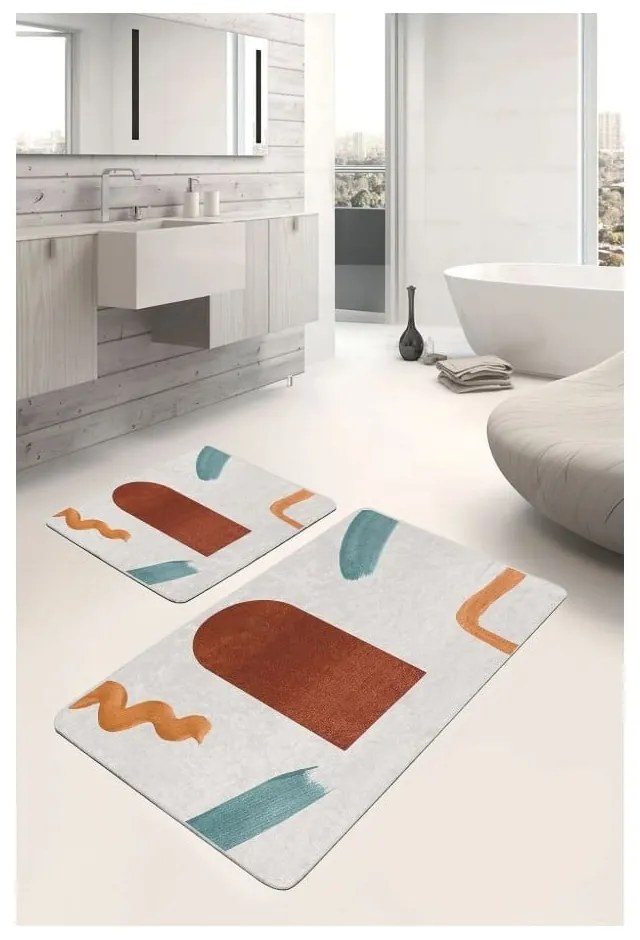 Set di tappetini per il bagno in velluto 2 pz 60x100 cm – Mila Home