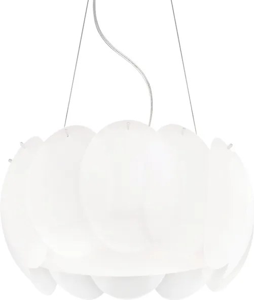 Ideal Lux - Paralume di ricambio per lampadario e plafoniera OVALINO, bianco