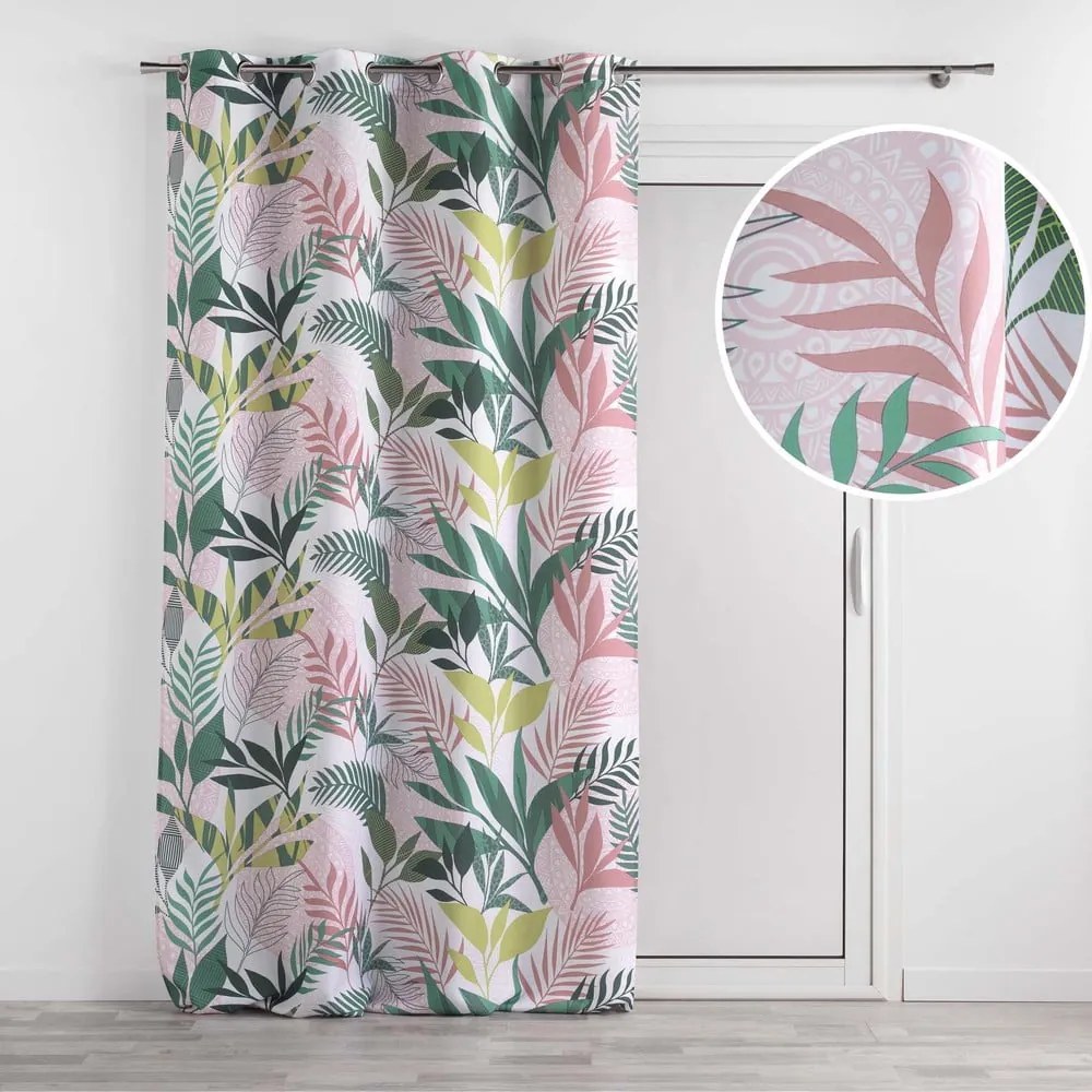 Tenda verde e rosa 140x260 cm Assana – douceur d'intérieur
