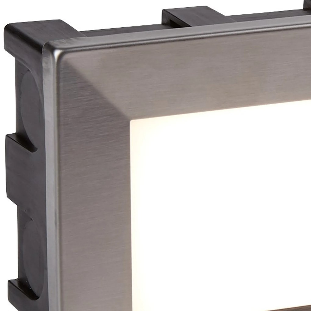 Faretto Calpestabile Esterno Ankle Acciaio Argento Plastiche Led 3,3W 4000K