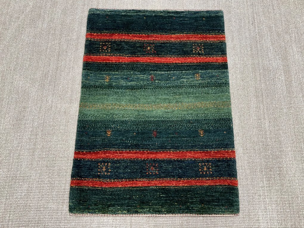 Loribaft Tappeto persiano 80x120 Verde (Iran) Annodato A Mano
