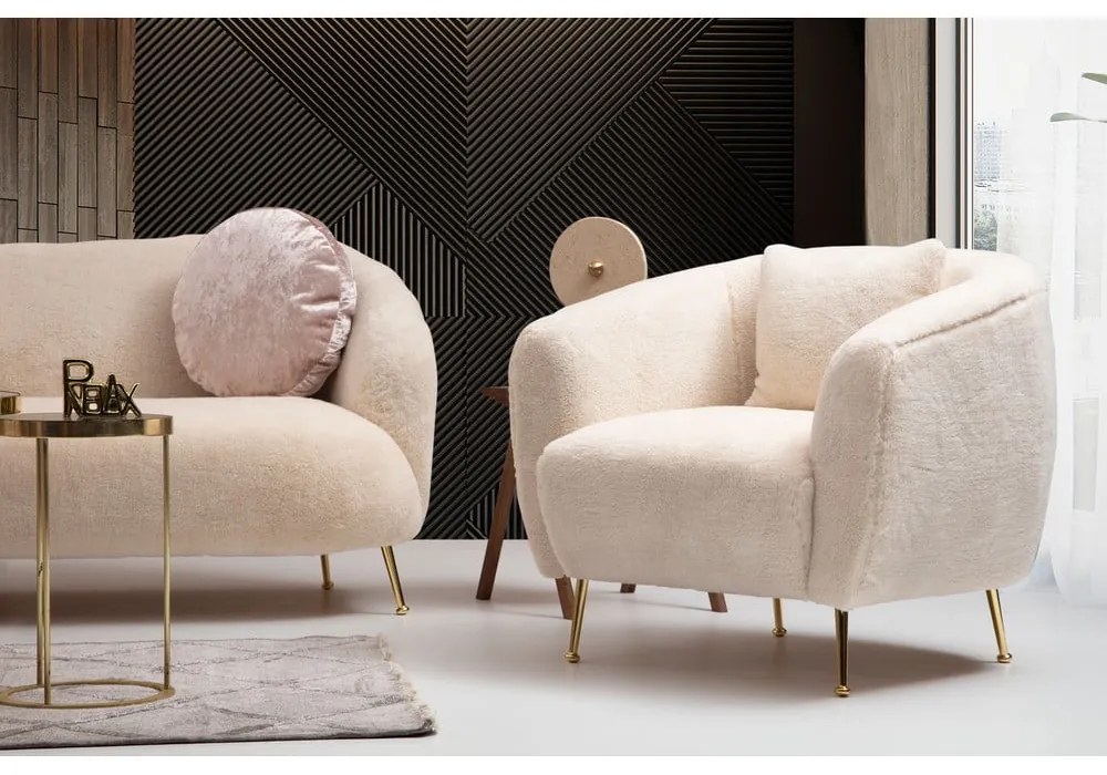 Poltrona beige Istiridye - Artie