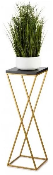 Portafiori LOFT 70x24 cm oro/nero