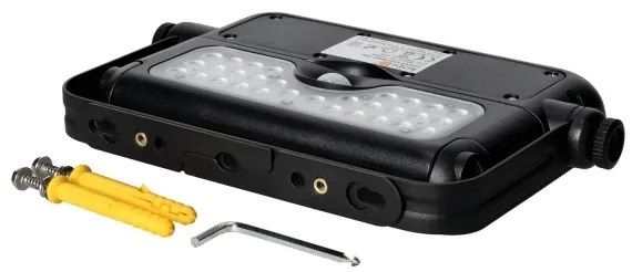 Faro solare LED 5W 4000K IP65 con sensore e batteria 3000 mAh