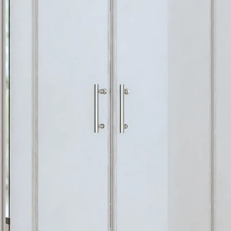 Kamalu - Box doccia 80x80cm semicircolare altezza ridotta 170 cm | CHIARA CURV-R