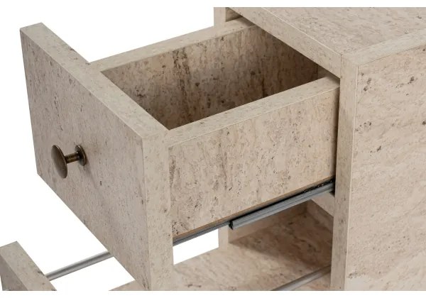 Mobile per bagno MELODY, finitura effetto marmo beige