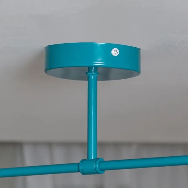 Plafoniera MOON 2xE27/15W/230V turchese