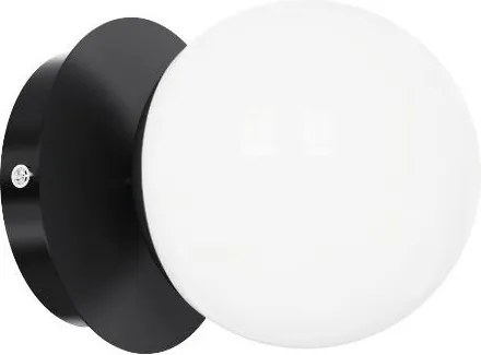 Brilagi - Applique da bagno LED BALL, 6W, 230V, 3000/4000/6500K (temperatura colore selezionabile), IP44, nero