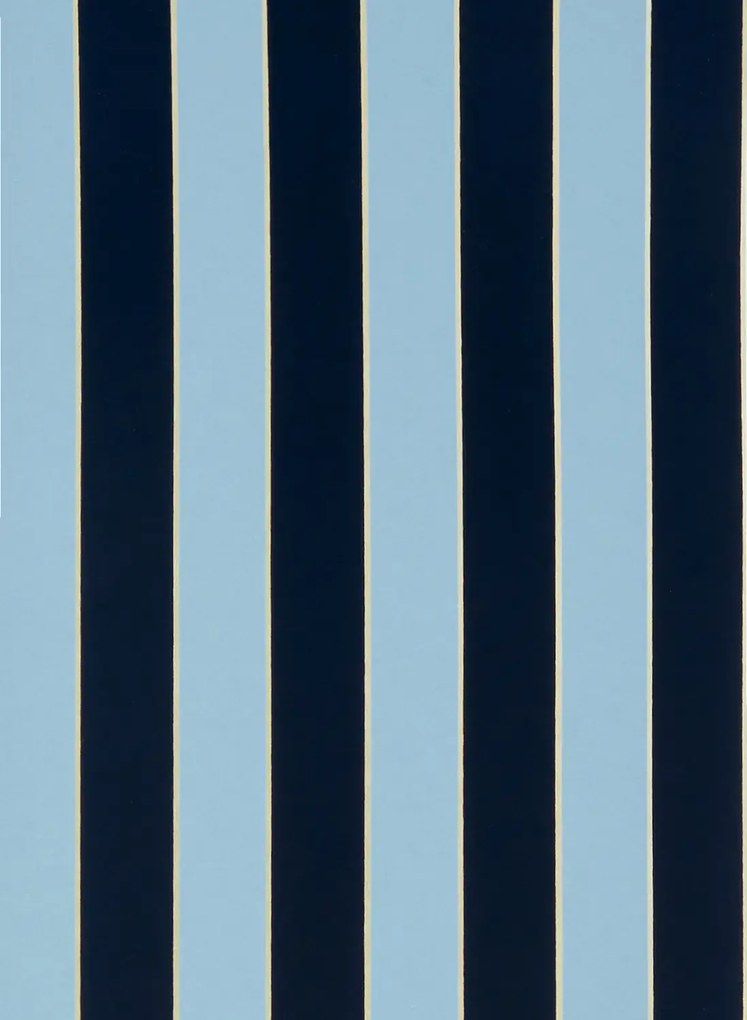 Osborne & Little Carta da parati Regency Stripe - Navy/ Sky