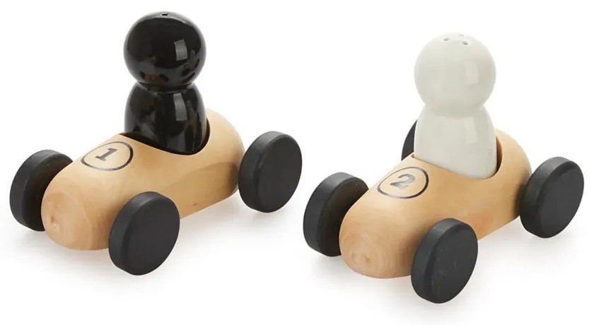 Saliera e pepiera con supporto Bolides - Balvi