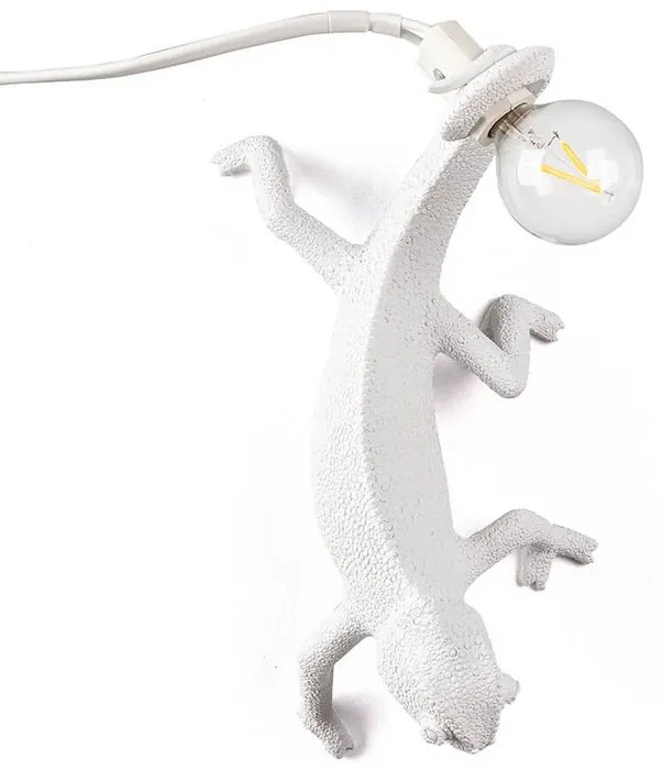 Chameleon Destra-Going Down Applique da Parete Bianco - Seletti