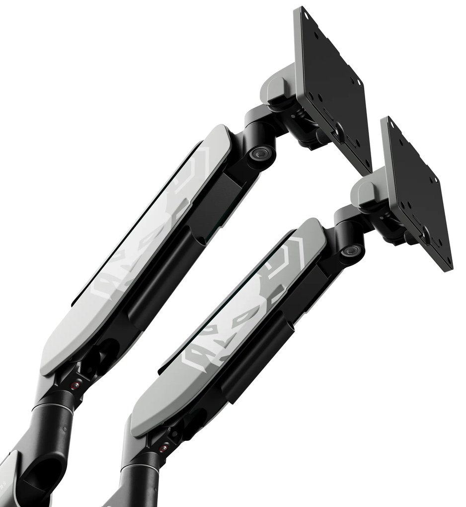 Supporto Doppio per Monitor da 49 Pollici Grigio e Nero RGB X-Arm Dual