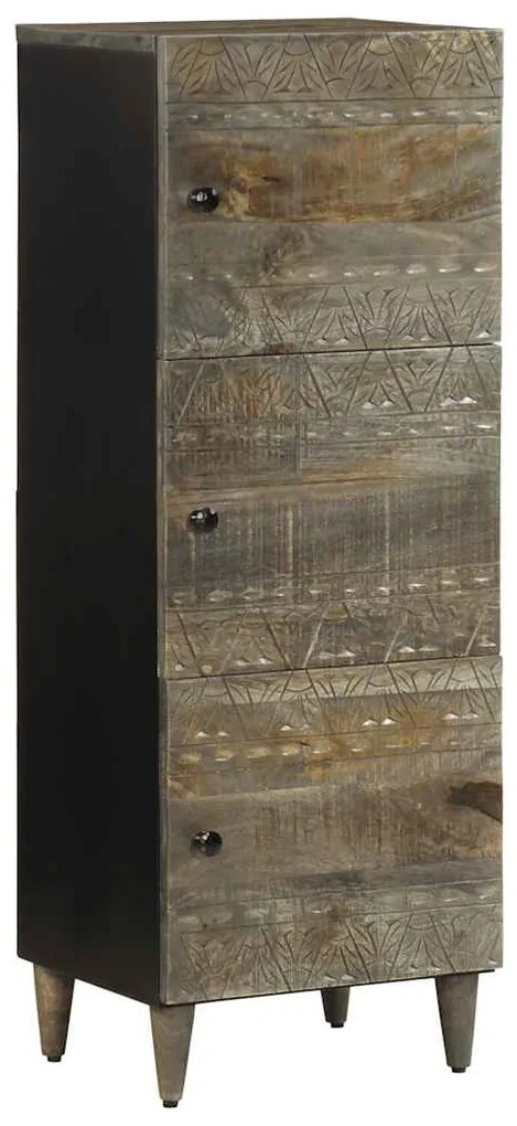 Credenza 40x33x110 Cm İn Legno Massello Di Mango /