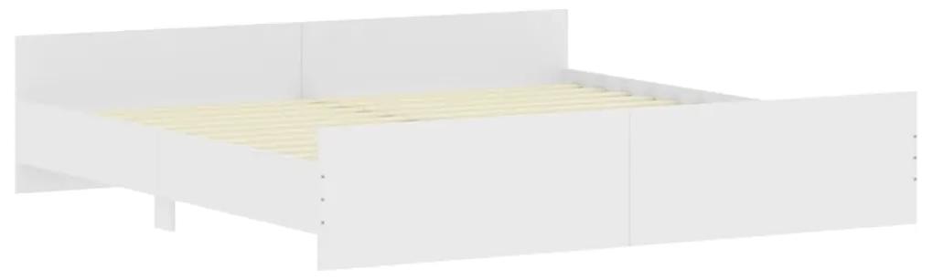 Giroletto con testiera e pediera bianco 200x200 cm