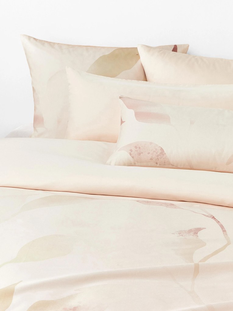 Copripiumino in raso di cotone con stampa floreale Marino