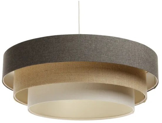 Lampadario a sospensione con filo BOHO TRINITI 1xE27/60W/230V grigio/beige/color crema