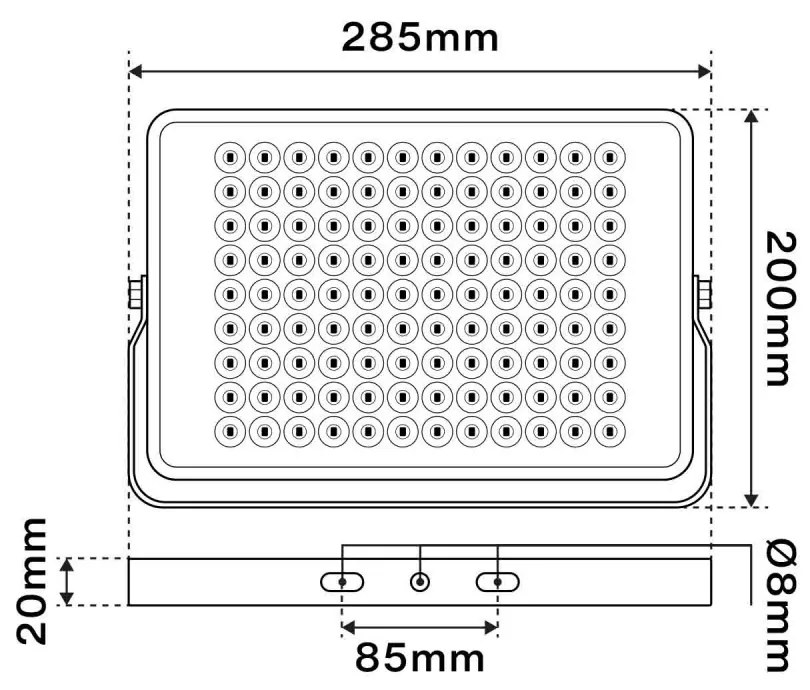 Faro LED 100W Modulare - OSRAM LED Colore  Bianco Naturale 4.000K