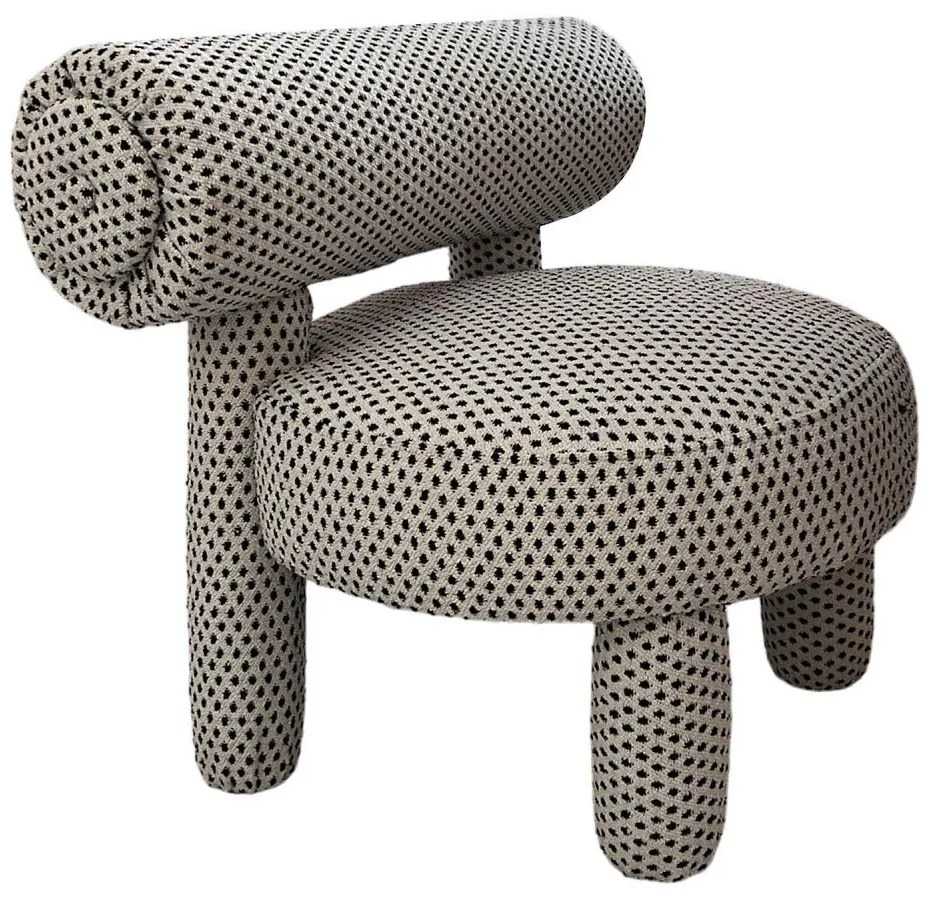 Poltrona per bambini MAVI beige/nero