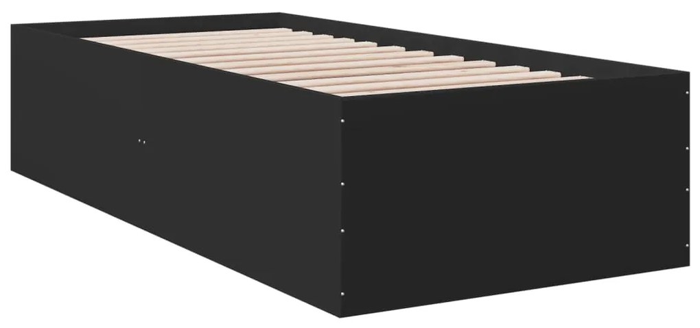 Giroletto nero 90x200 cm in legno multistrato