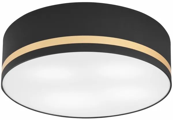 Plafoniera SIRJA STRIPE 4xE27/15W/230V diametro 45 cm nero