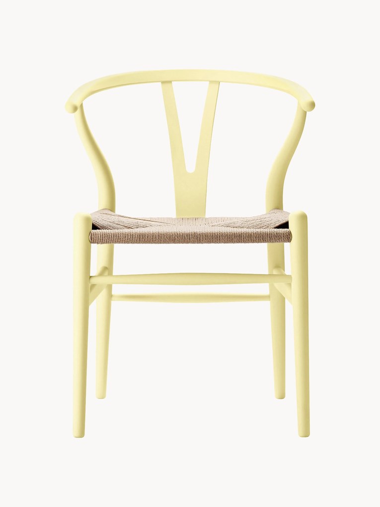 Sedia in legno con seduta intrecciata CH24 Wishbone Chair