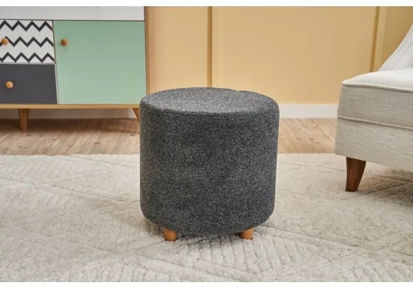 Pouf KIMA Ø 40 cm antracite