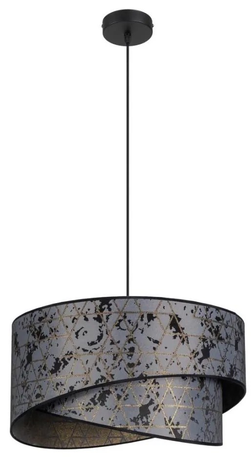 Lampadario su filo  REZO 1xE27/60W/230V grigio