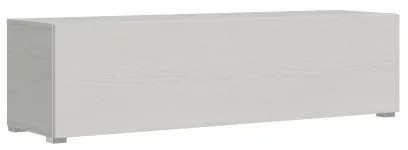Base TV ribalta con passacavi e piedini Isoka 153 cm Bianco Frassino