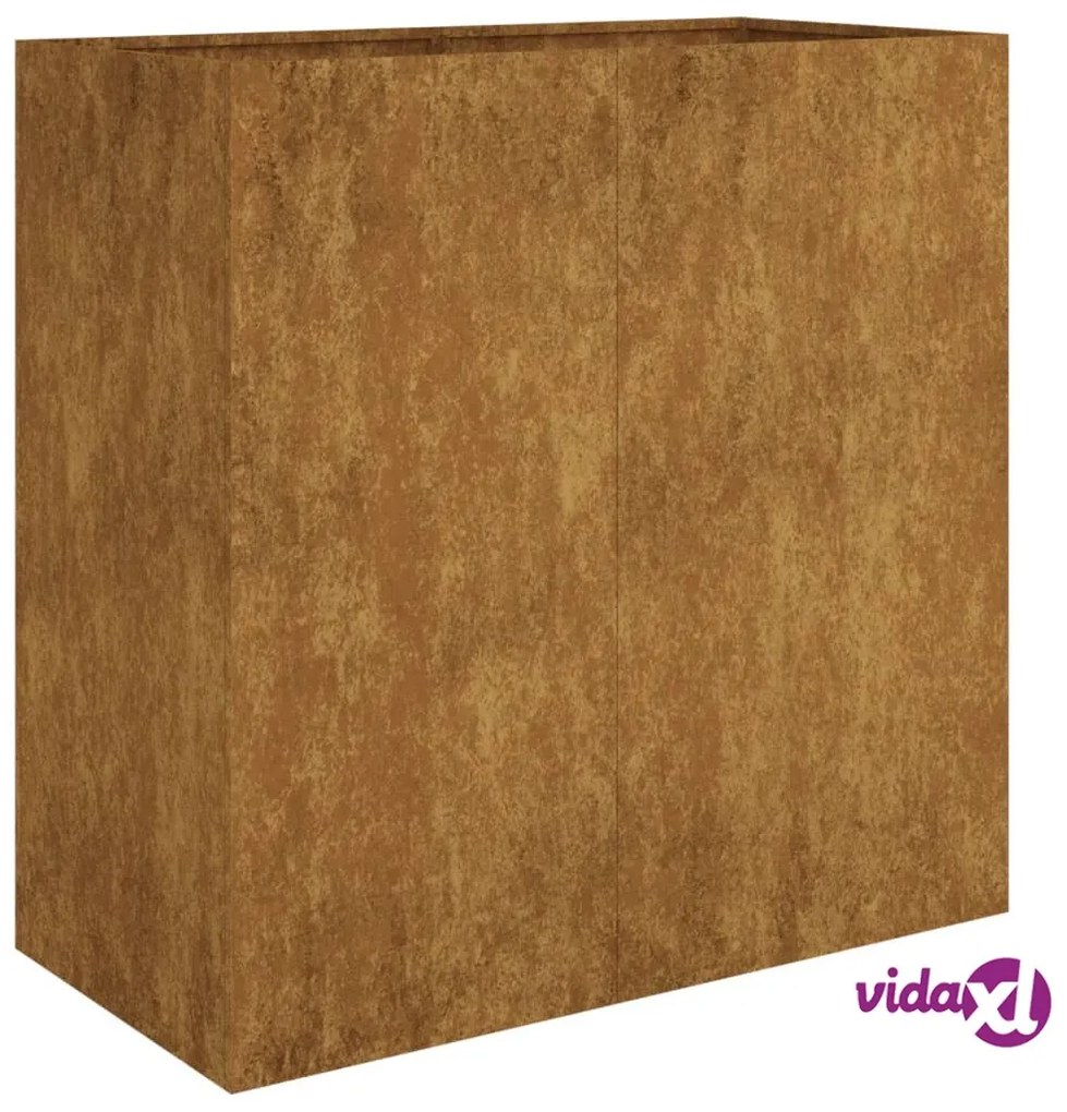 vidaXL Fioriera 40x80x80 cm in Acciaio Corten