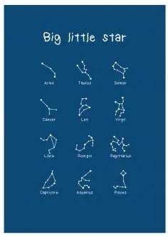 Poster luminoso (70x50 cm) Esttels Big Little Star - Sklum